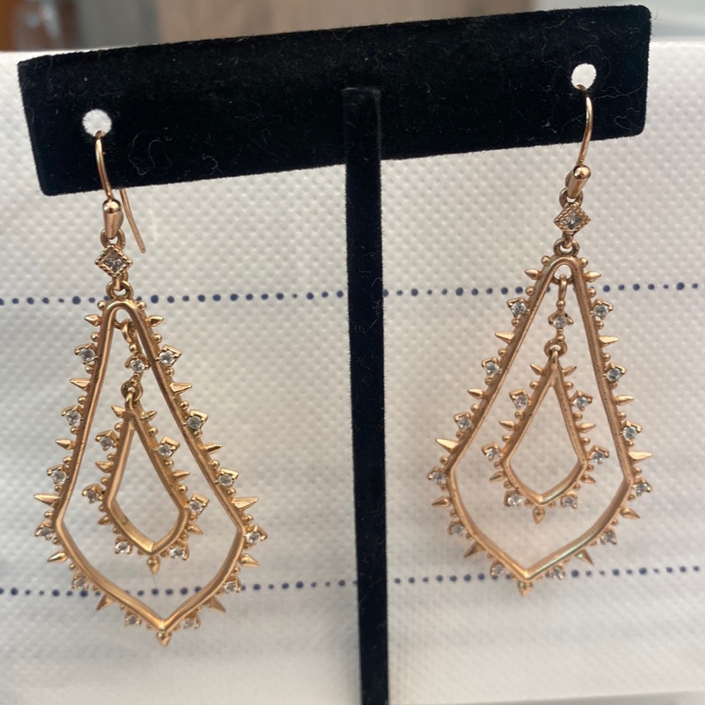 Kendra Scott- ALICE ROSE GOLD EARRINGS W/CRYSTALS
